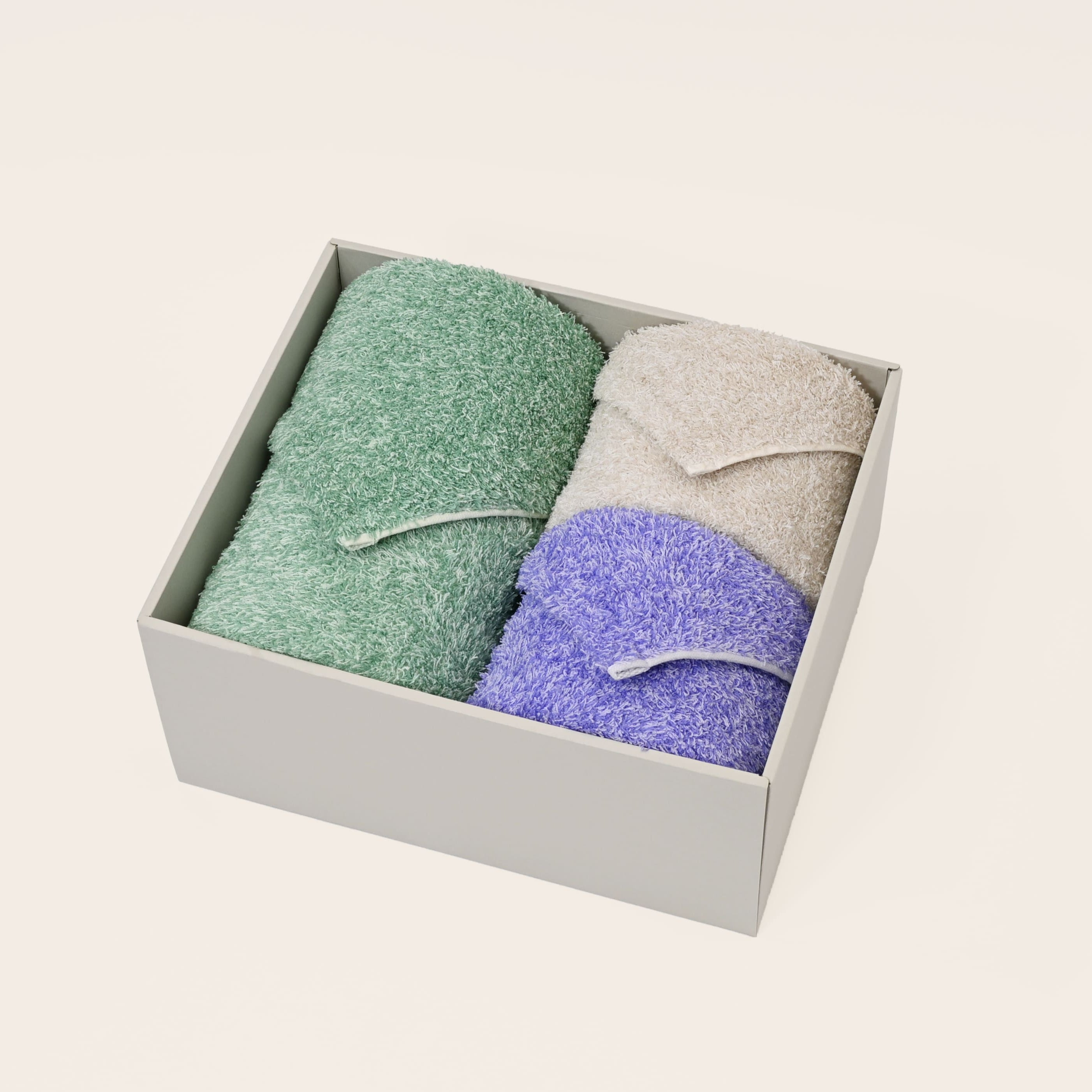 【GIFT】TRUE TOWEL【GARDEN】バスタオル+フェイスタオル2枚セット