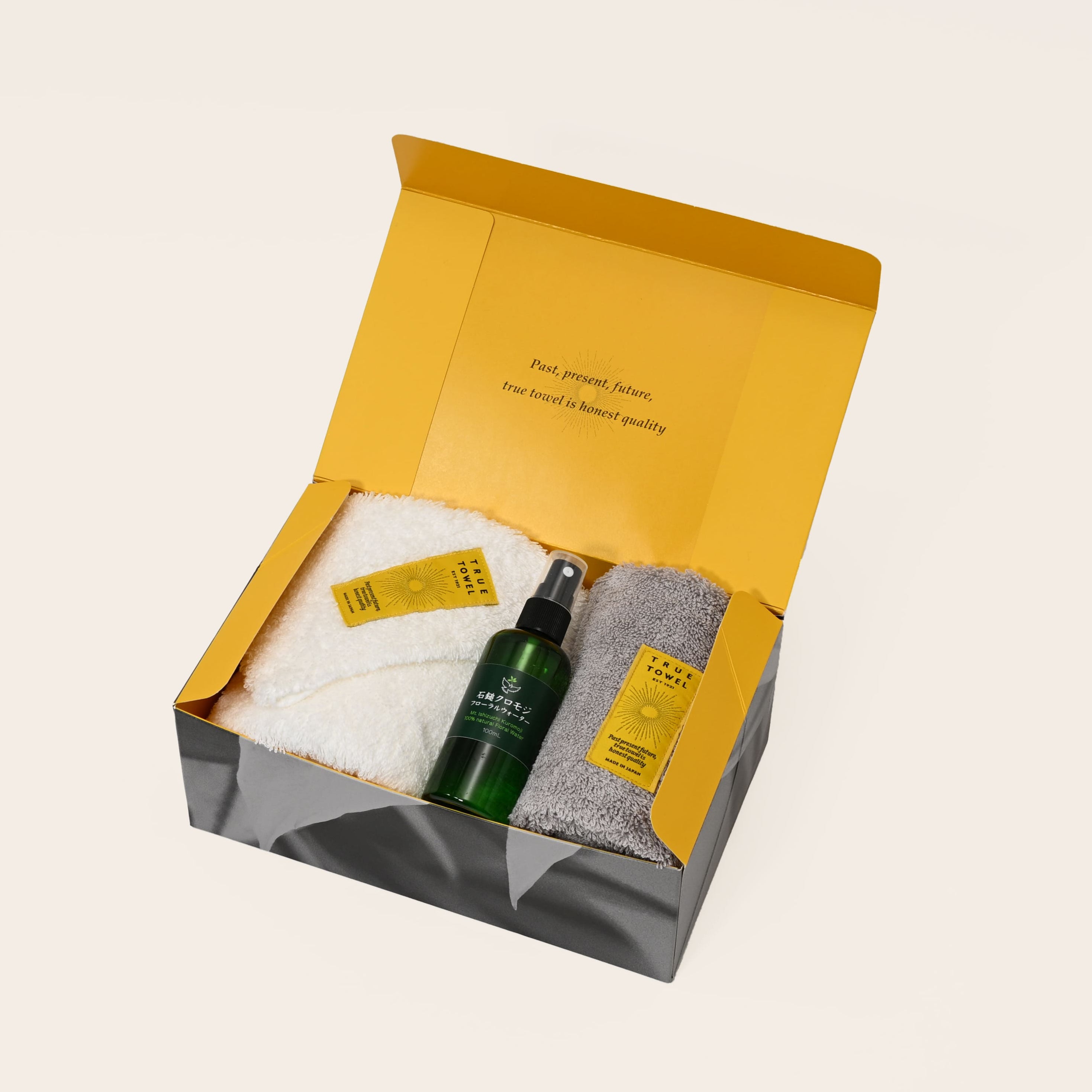 【GIFT】TRUE TOWEL【classic SUGOI】クロモジフローラルウォーター+フェイスタオル+ウォッシュタオルセット