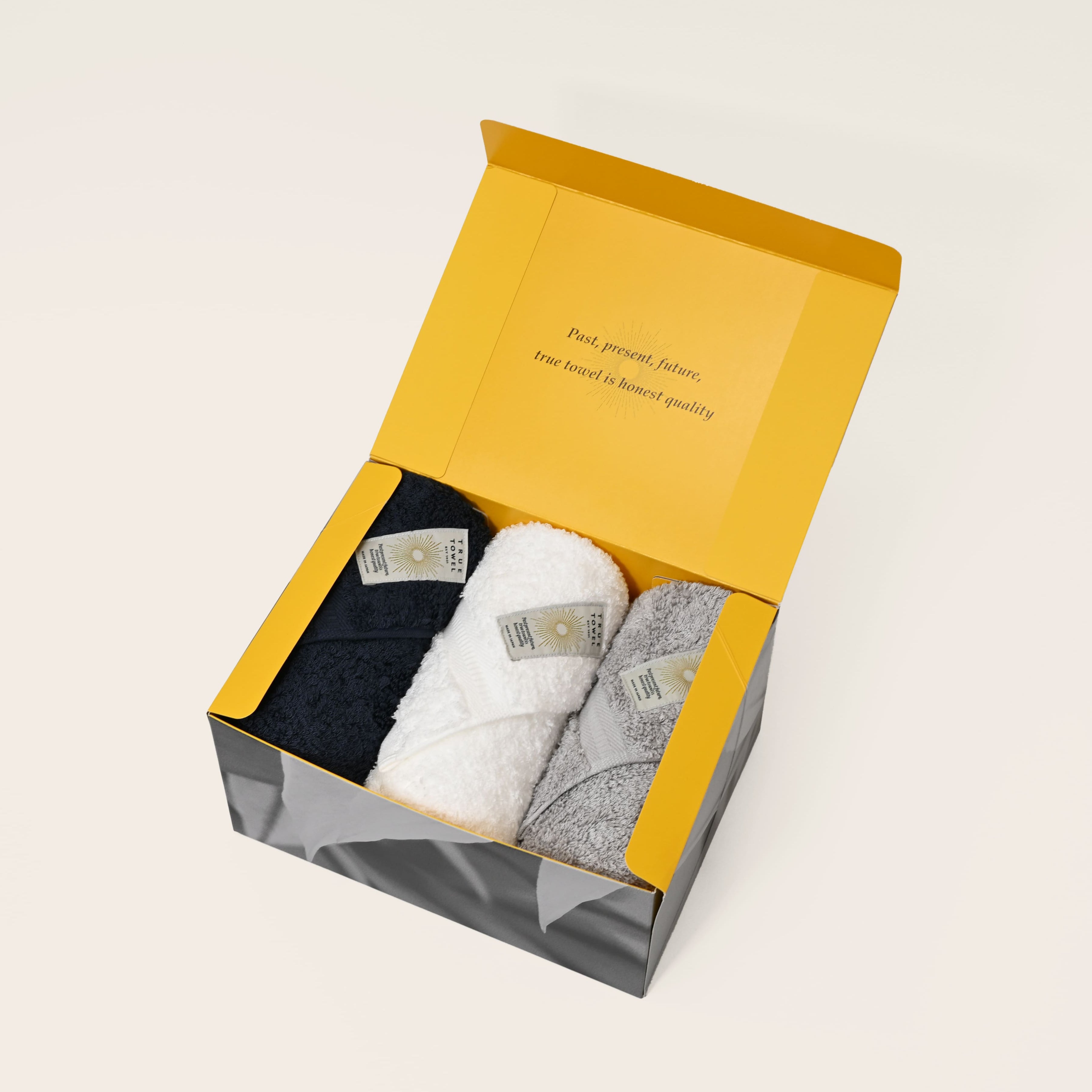 【GIFT】TRUE TOWEL【classic HOTEL】フェイスタオル3枚セット