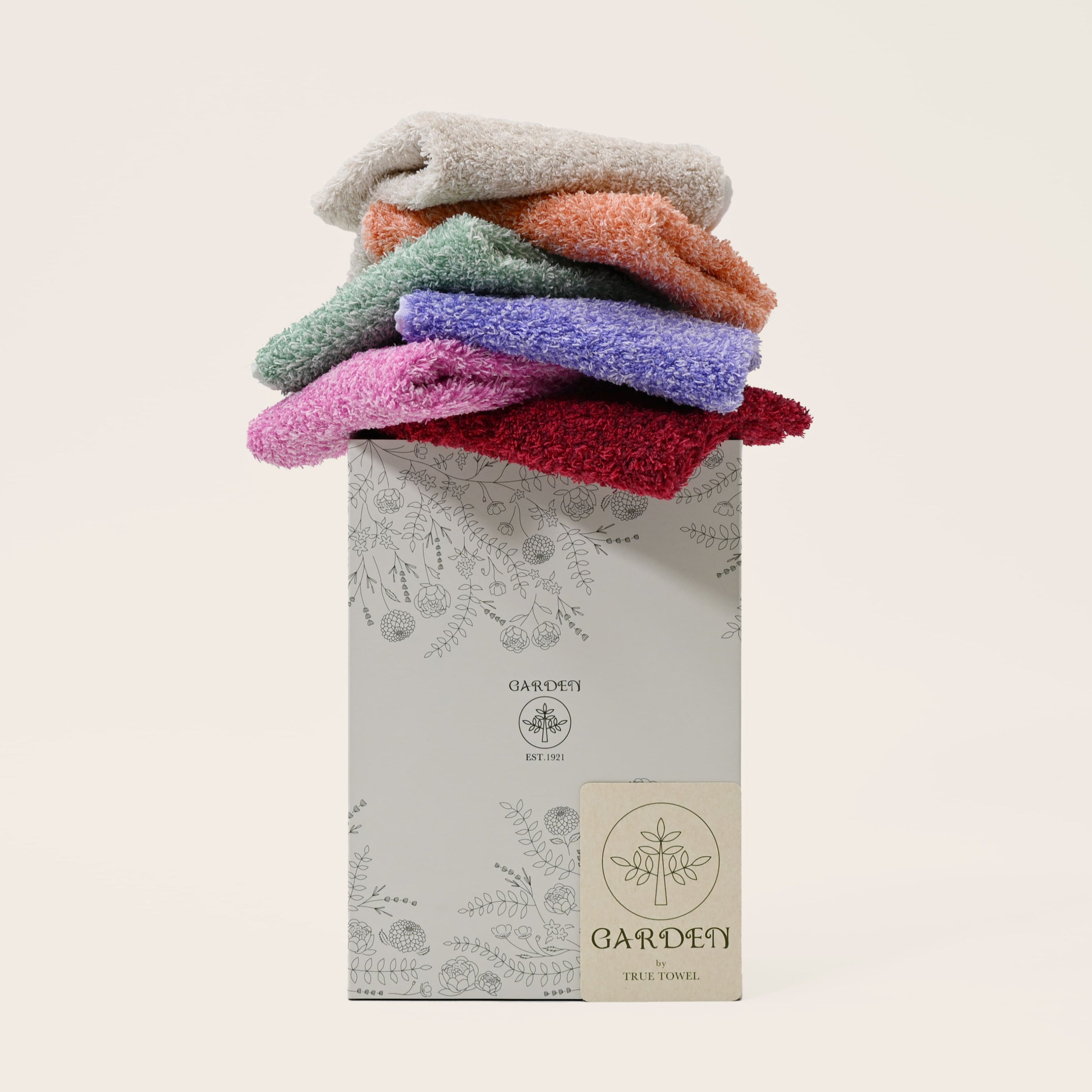 【GIFT】TRUE TOWEL【GARDEN】タオルハンカチ6枚セット