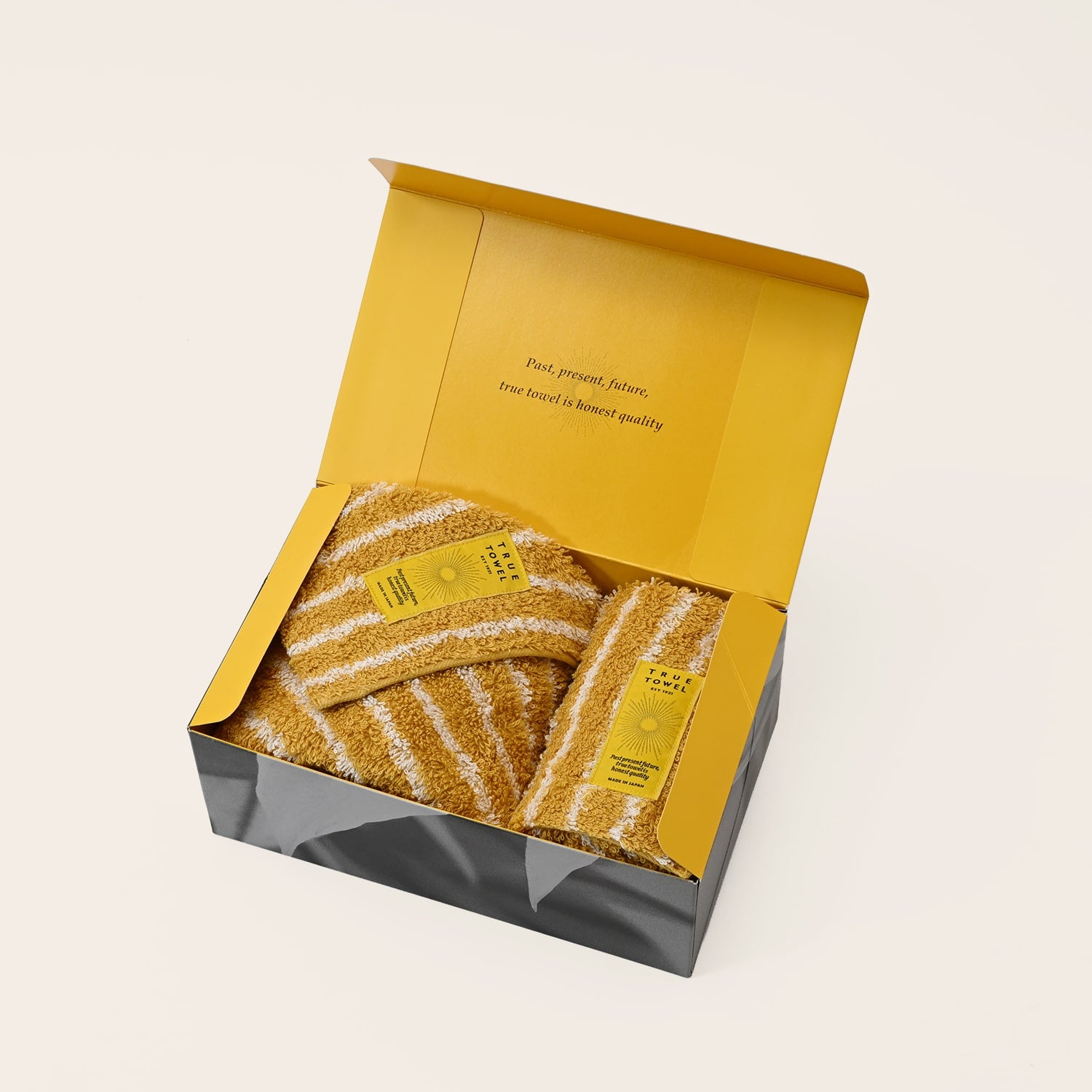 TRUE TOWEL【classic SUGOI "Marron"】フェイスタオル+ウォッシュタオルセット