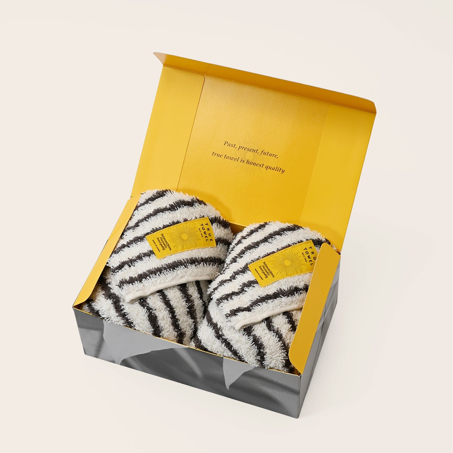 TRUE TOWEL【classic SUGOI "Marron"】フェイスタオル2枚セット