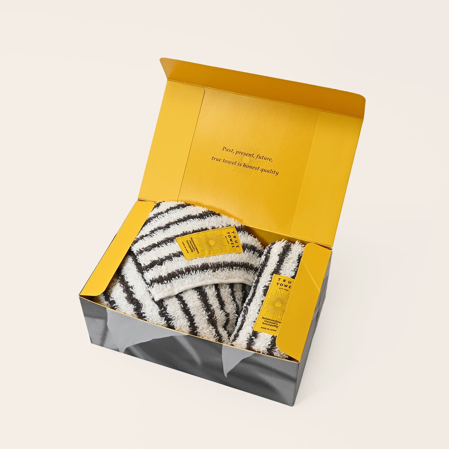 TRUE TOWEL【classic SUGOI "Marron"】フェイスタオル+ウォッシュタオルセット